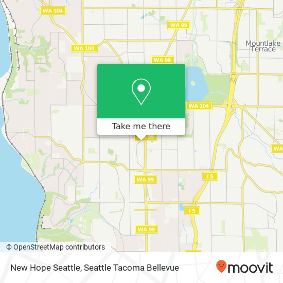 Mapa de New Hope Seattle