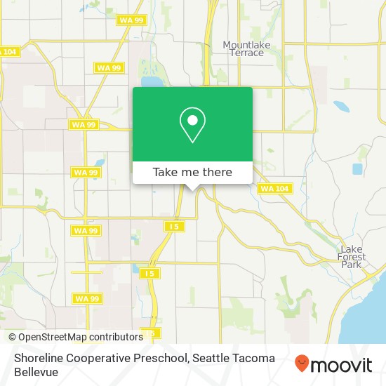 Shoreline Cooperative Preschool map