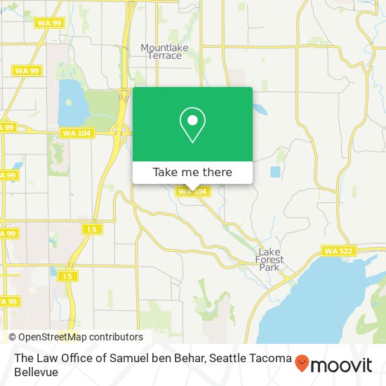 The Law Office of Samuel ben Behar map