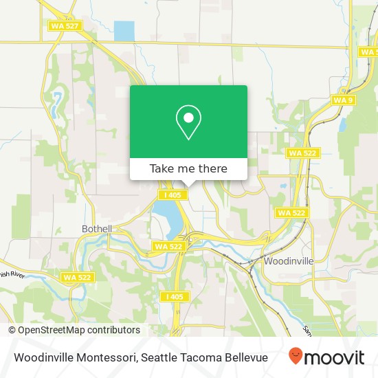 Woodinville Montessori map