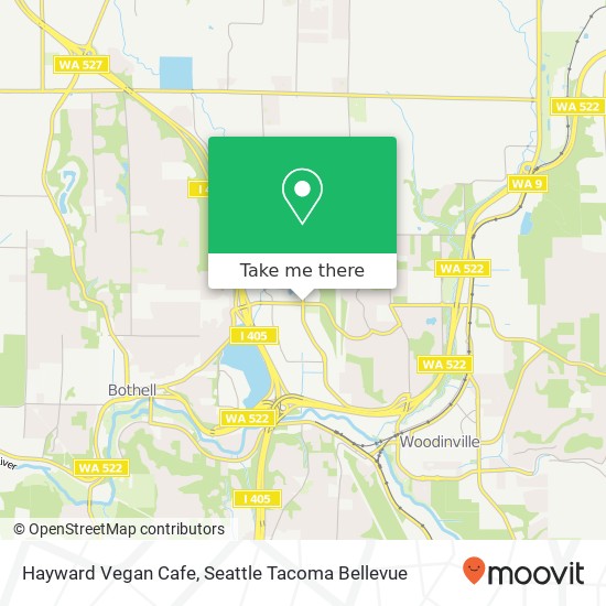 Mapa de Hayward Vegan Cafe