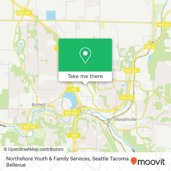 Mapa de Northshore Youth & Family Services