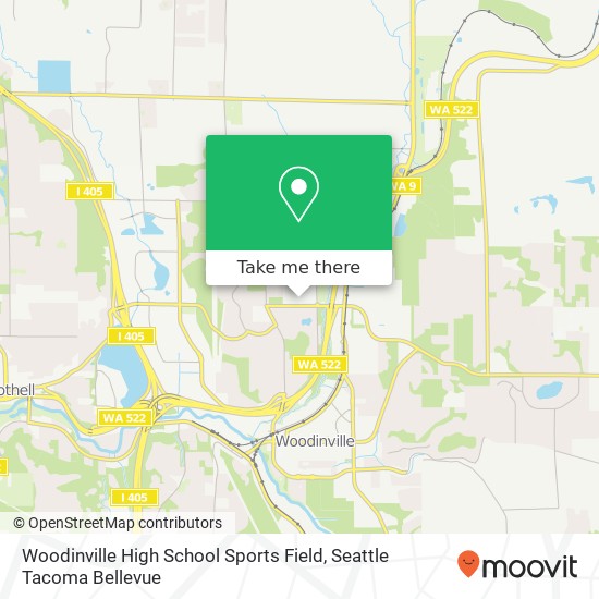 Woodinville High School Sports Field map