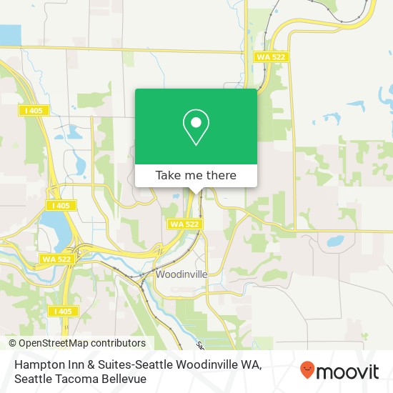 Hampton Inn & Suites-Seattle Woodinville WA map