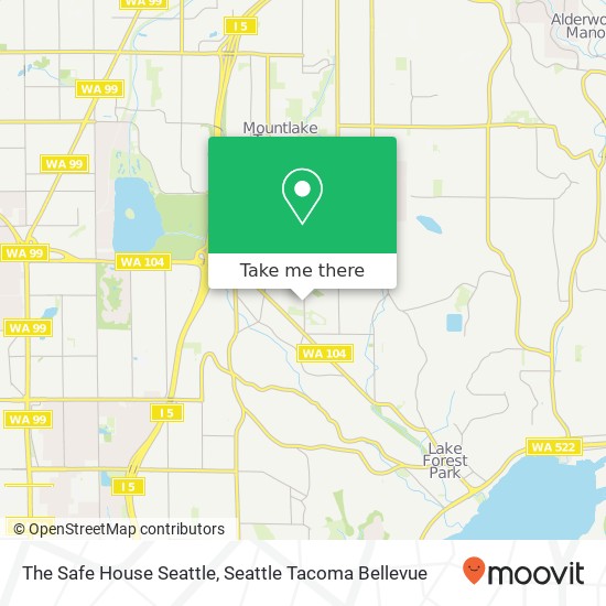 The Safe House Seattle map