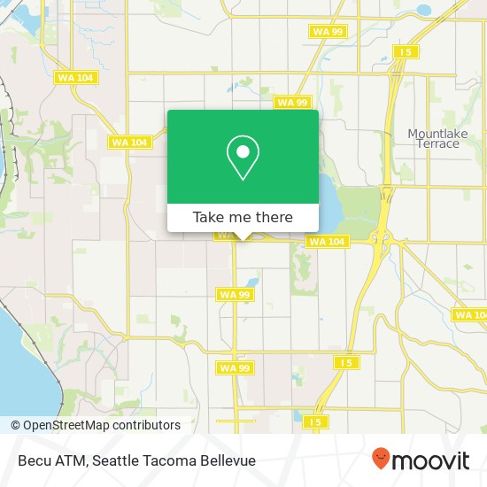 Becu ATM map