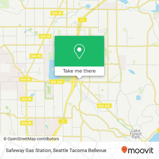 Mapa de Safeway Gas Station