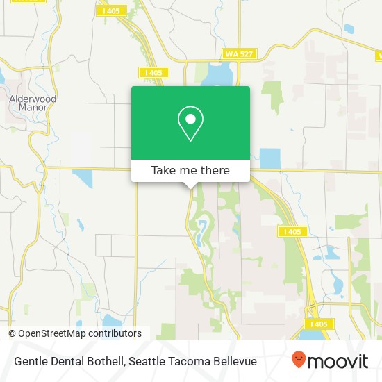 Gentle Dental Bothell map