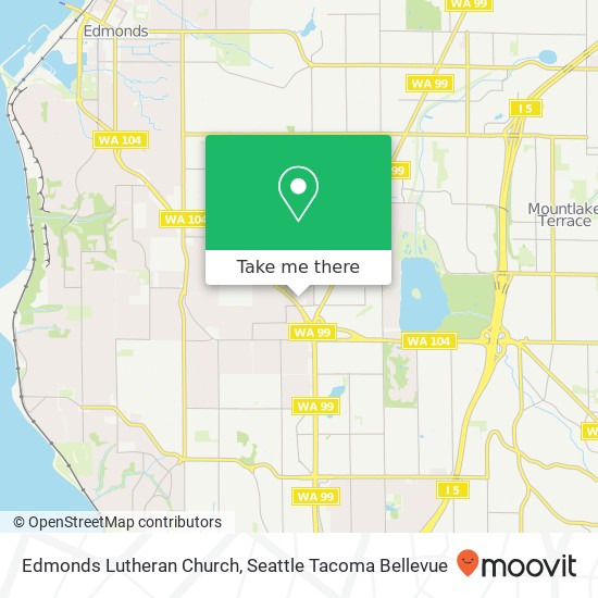 Edmonds Lutheran Church map