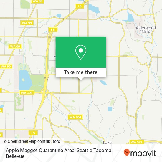Apple Maggot Quarantine Area map