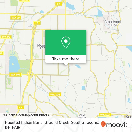 Haunted Indian Burial Ground Creek map