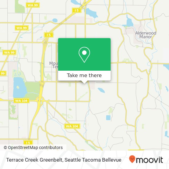 Terrace Creek Greenbelt map