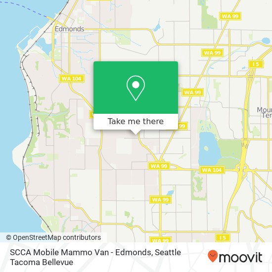 SCCA Mobile Mammo Van - Edmonds map