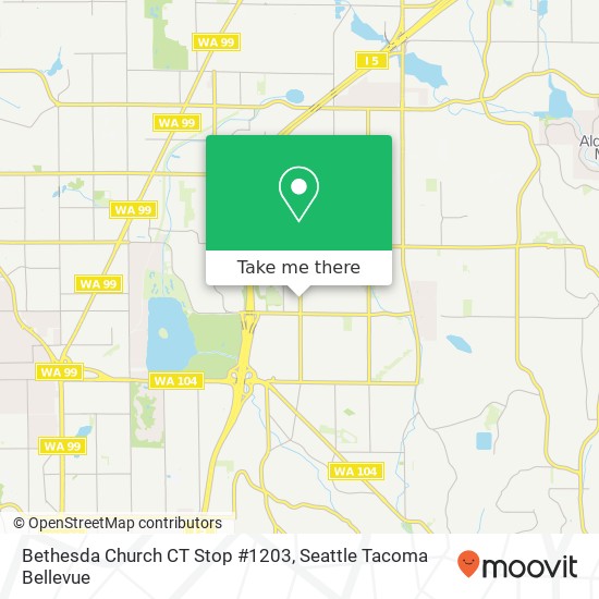 Bethesda Church CT Stop #1203 map