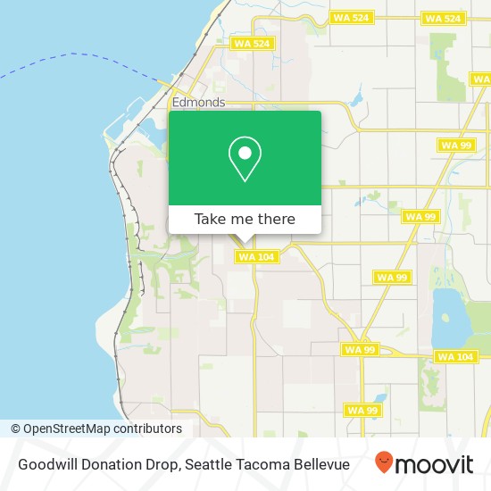 Mapa de Goodwill Donation Drop