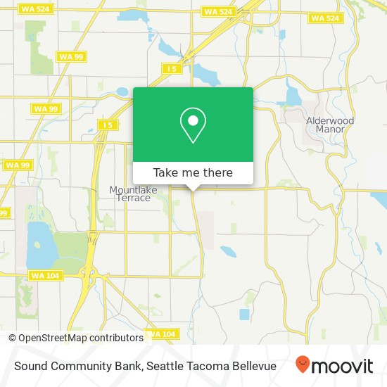 Sound Community Bank map