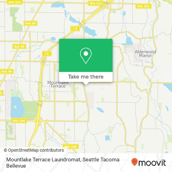 Mountlake Terrace Laundromat map