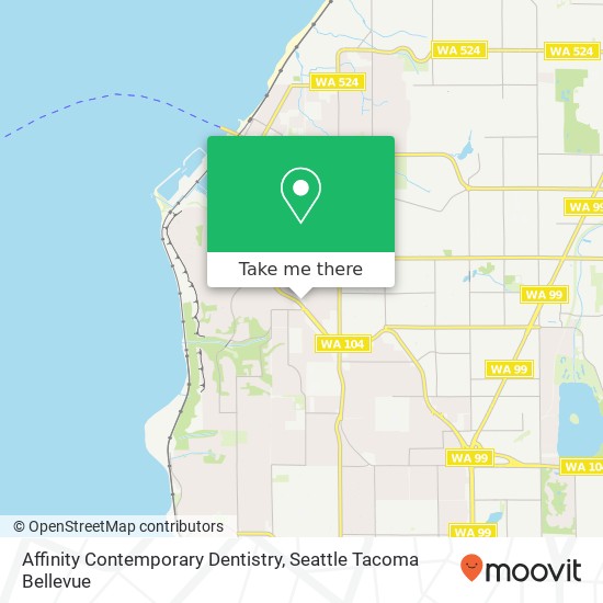 Affinity Contemporary Dentistry map