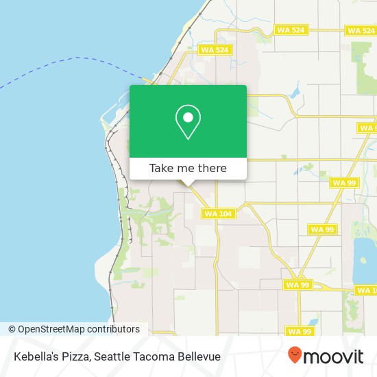 Kebella's Pizza map