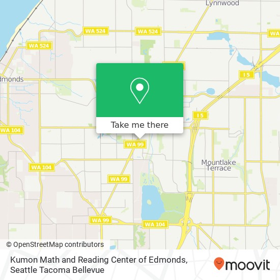 Kumon Math and Reading Center of Edmonds map