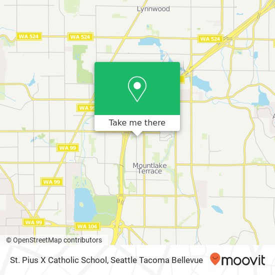 St. Pius X Catholic School map