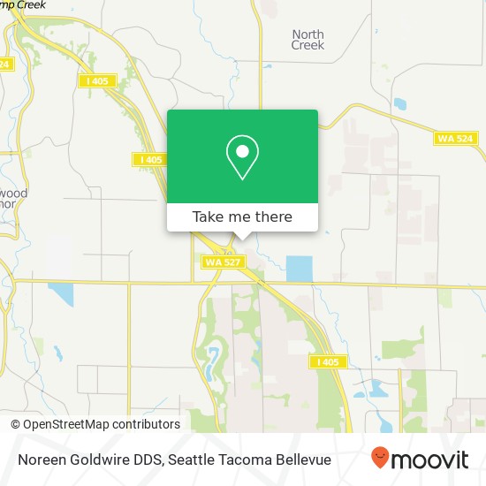 Noreen Goldwire DDS map