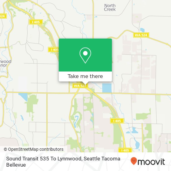 Mapa de Sound Transit 535 To Lynnwood