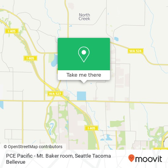 Mapa de PCE Pacific - Mt. Baker room