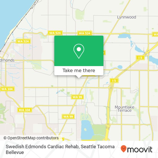 Swedish Edmonds Cardiac Rehab map