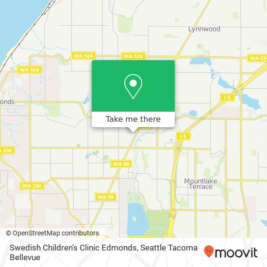 Swedish Children's Clinic Edmonds map