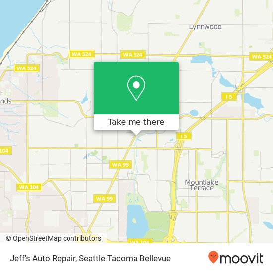 Jeff's Auto Repair map