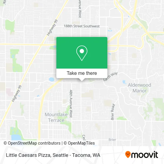Little Caesars Pizza map