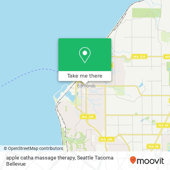 apple catha massage therapy map