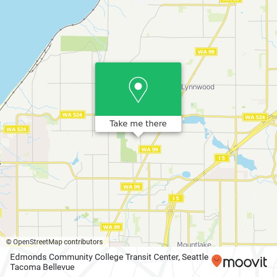 Mapa de Edmonds Community College Transit Center