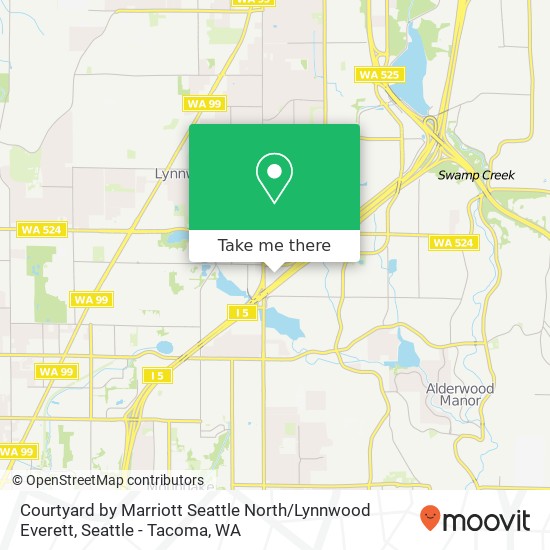 Mapa de Courtyard by Marriott Seattle North / Lynnwood Everett