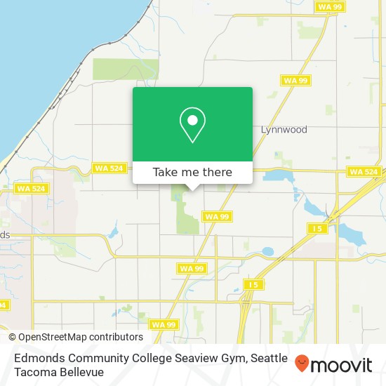 Mapa de Edmonds Community College Seaview Gym