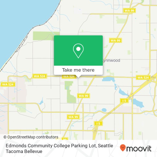 Edmonds Community College Parking Lot map