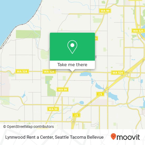 Mapa de Lynnwood Rent a Center