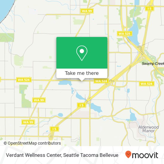 Verdant Wellness Center map