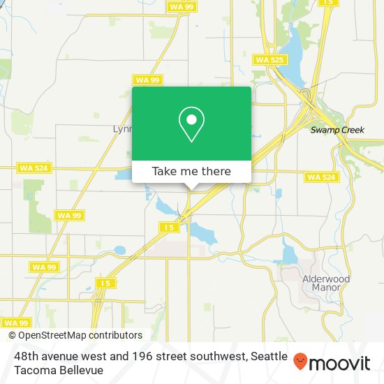 48th avenue west and 196 street southwest map