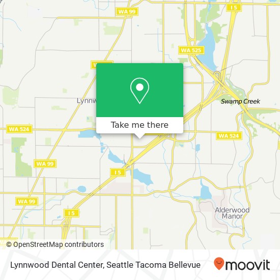 Mapa de Lynnwood Dental Center