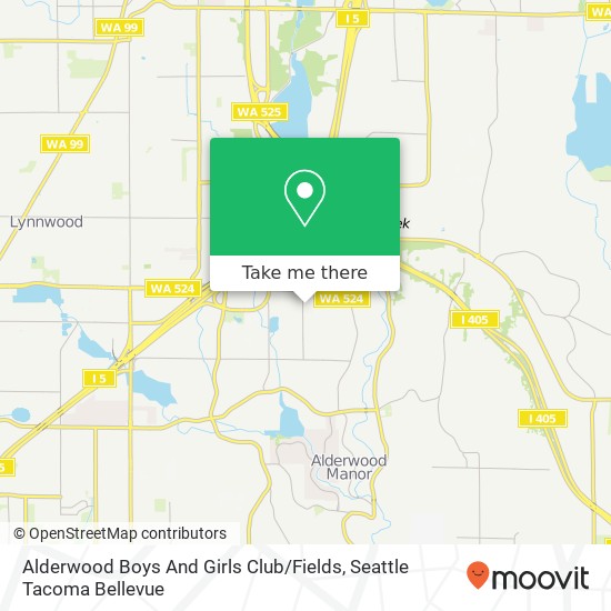 Mapa de Alderwood Boys And Girls Club / Fields