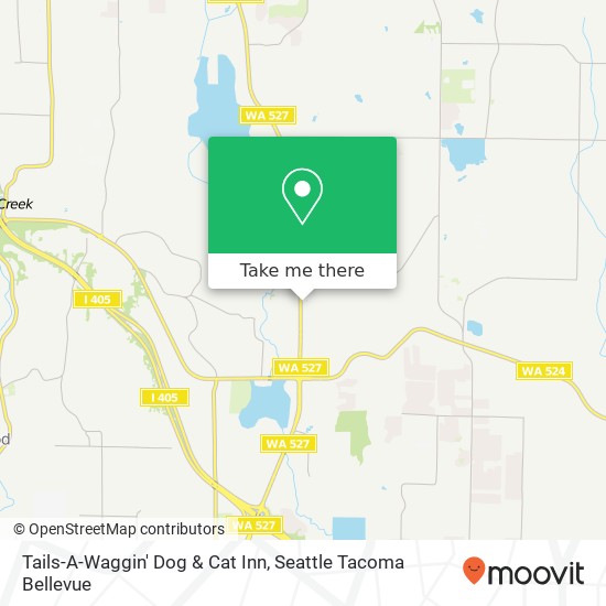 Mapa de Tails-A-Waggin' Dog & Cat Inn