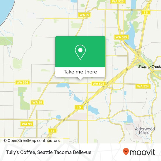 Tully's Coffee map