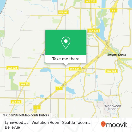 Lynnwood Jail Visitation Room map