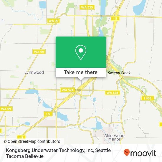 Mapa de Kongsberg Underwater Technology, Inc