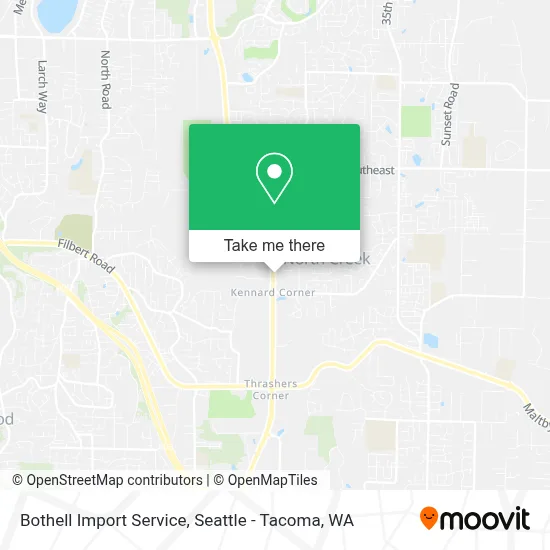 Bothell Import Service map