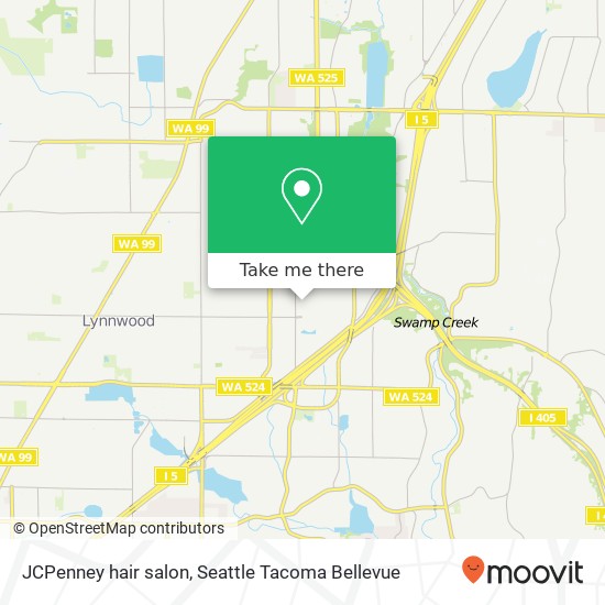 JCPenney hair salon map