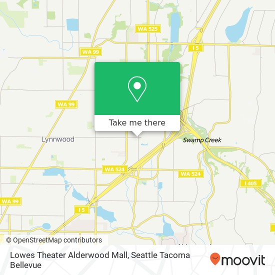 Lowes Theater Alderwood Mall map