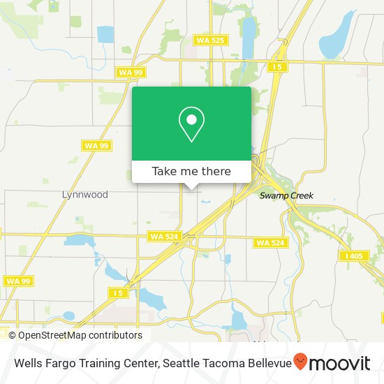 Mapa de Wells Fargo Training Center